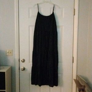 Dip 100% linen pinstriped maxi dress 1x